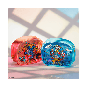 DISNEY Stained Glass Makeup Pouch Stitch - LOG-ON