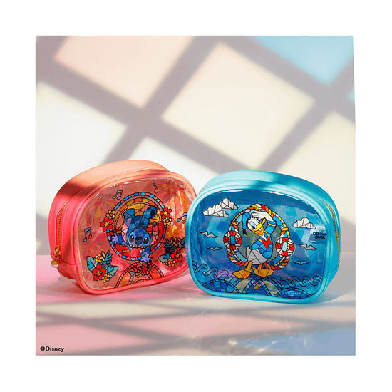 DISNEY Stained Glass Makeup Pouch Donald Duck - LOG-ON