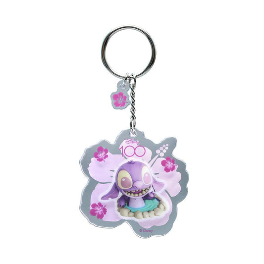 HOT TOYS Stitch Hot Spring Cosbi Acrylic Keychain - LOG-ON