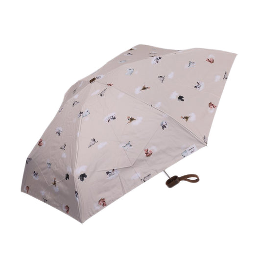 W.P.C. Hikouken Flying Dog Blackout Mini Umbrella Beige (220g)