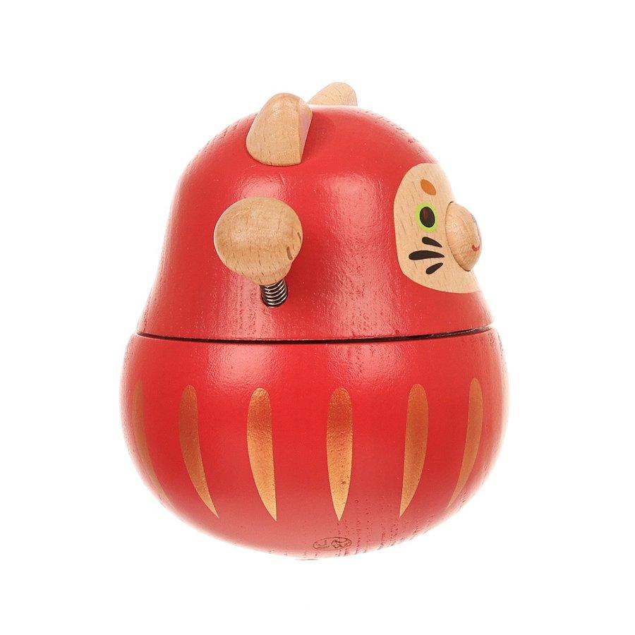 WOODERFUL LIFE Tumbler Music Box Lucky Cat - LOG-ON