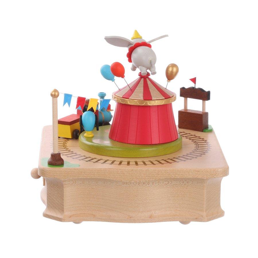 WOODERFUL LIFE Swaying & Round Music Box-Dumbo's Circus - LOG-ON