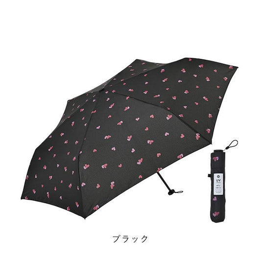 NIFTY COLORS 心形蠟筆 迷你縮骨遮55CM - 黑色 (130g)