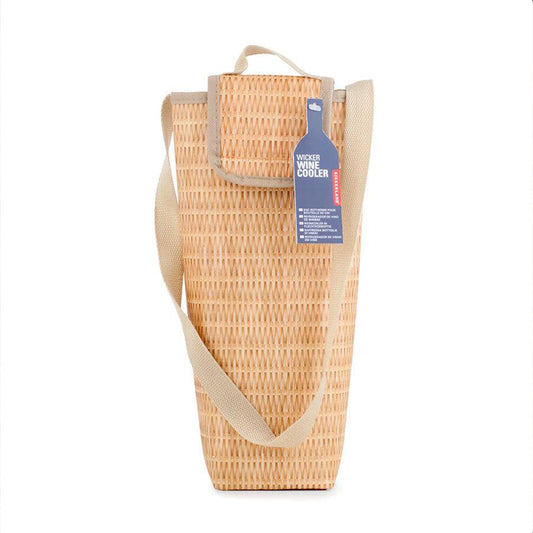 KIKKERLAND Wicker Wine Cooler - LOG-ON
