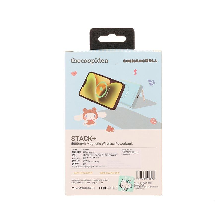 THECOOPIDEA Thecoopidea X Sanrio STACK+ Magnetic Wireless 5000mAh Powerbank Cinnamoroll - LOG-ON