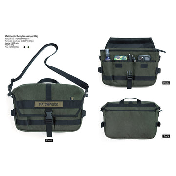 MATCHWOOD ARMY 郵差包 - 橄欖綠色 (690g)