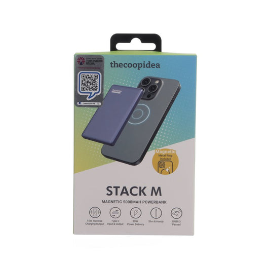 THECOOPIDEA STACK M Ultra Slim Magnetic 5000mAh (19.25 WH) Powerbank Dark Purple