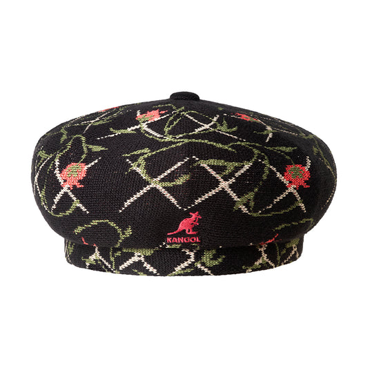 KANGOL TAPESTRY JAX BERET_BLACK FLORAL_L