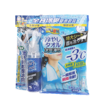 NETSUSAMA 小林冰爽噴霧 凍巾5片 優惠裝