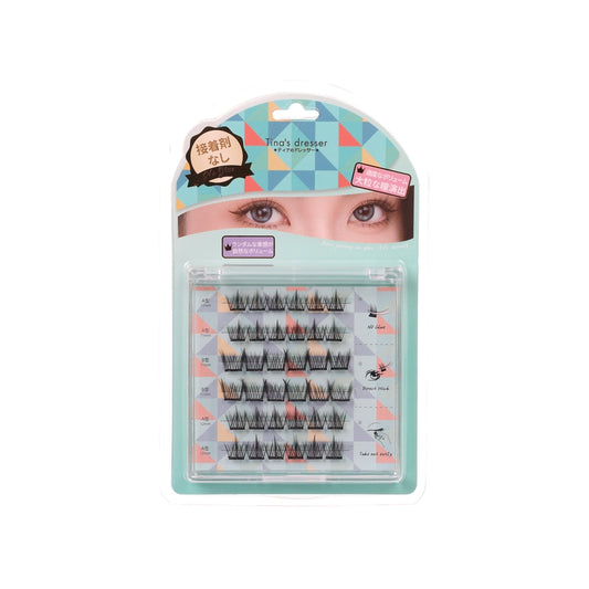 TINA'S DRESSER 3D Glue-Free Self-Adhesive False Eyelashes (36 Small Pieces) Big Eyes Effect (60g)