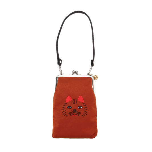 AMINA Lucky Cat Mobile Phone Pouch-Tea (72g)