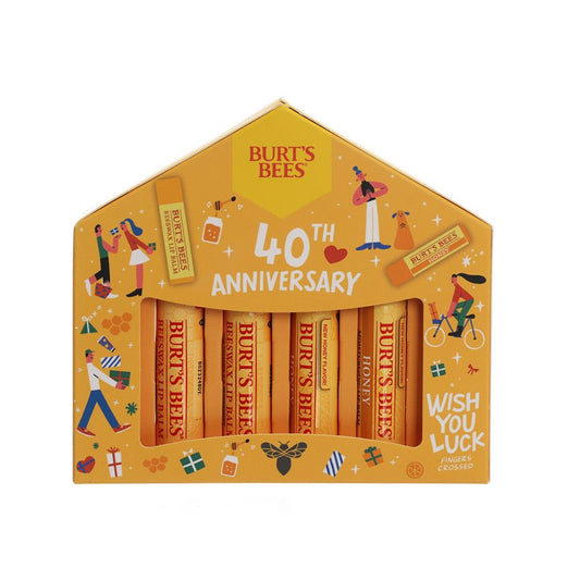 BURTS BEES Beeswax Bounty - Hero Gift Beeswax Lip Balm x 2 Honey Lip Balm x 2