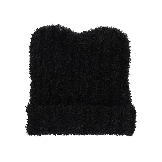 CROSSPLUS Cat Ear Knit Hat-Black (113g)