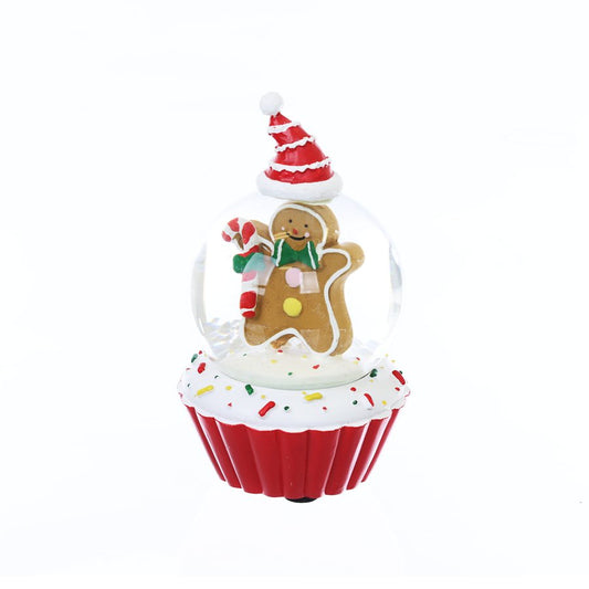 ART PRINT APJ - Cupcake Snow Globe (Gingerbread)  (350g)