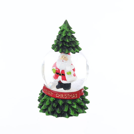 ART PRINT APJ - Snow Globe (Santa In Tree)  (350g)