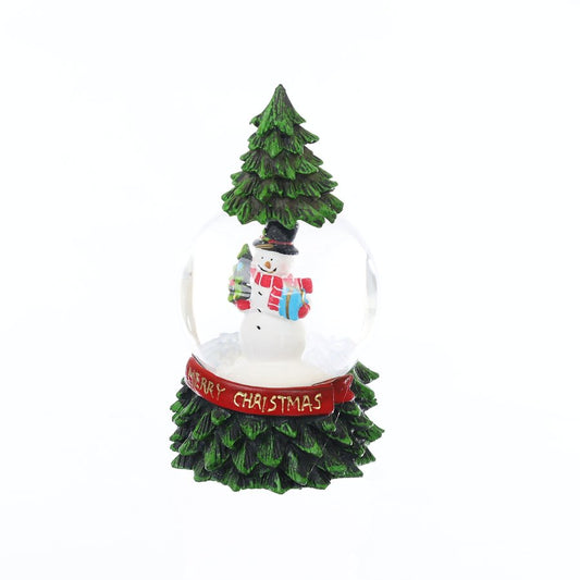 ART PRINT APJ - Snow Globe (Snowman In Tree)  (350g)
