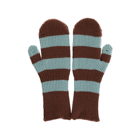 ARCHETYPE HP-AD028 Border Mitten Gloves-Blue