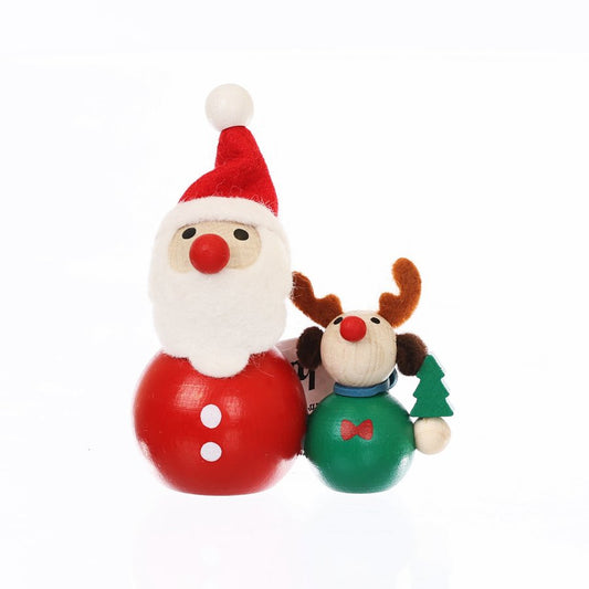 MARKS Palm-Sized Doll Santa Claus Pairreindeer (26g)