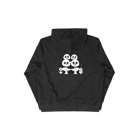PANDA 熊貓連帽衫(黑色)大碼