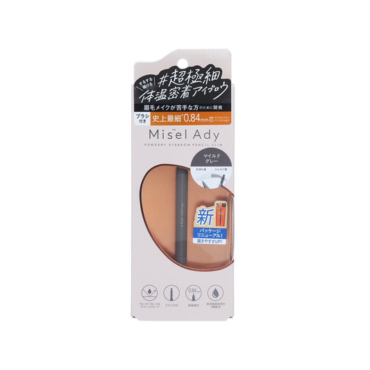 KOJI SQUSE ME MISEL ADY POWDERY EYEBROW PENCIL SLIM 01 MILD GRAY (0.02g)