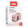 VERBATIM CHARGE 'N' TRAVEL ADAPTER 85W - PINK