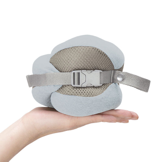 GOWELL Memory Foam Neck Pillow - Light Blue  (259g)