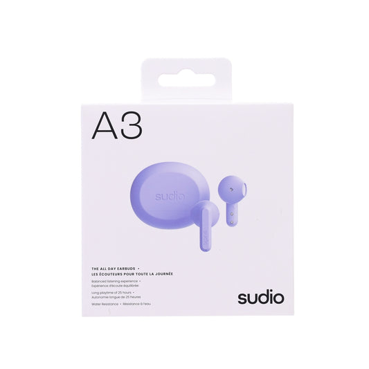 SUDIO A3 True Wireless Earphone - Purple