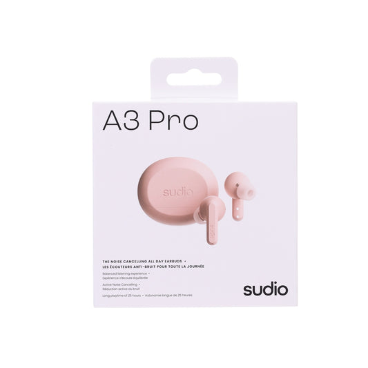 SUDIO A3 Pro True Wireless Earphone - Pink