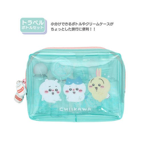 SHOBIDO Chiikawa Travel Bottle Set - Green (120g)
