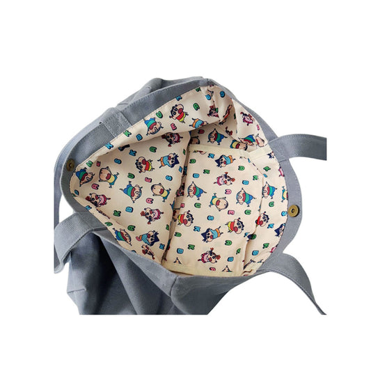 SMALLPLANET F25 蠟筆小新 托特包 - 灰色  (100g)