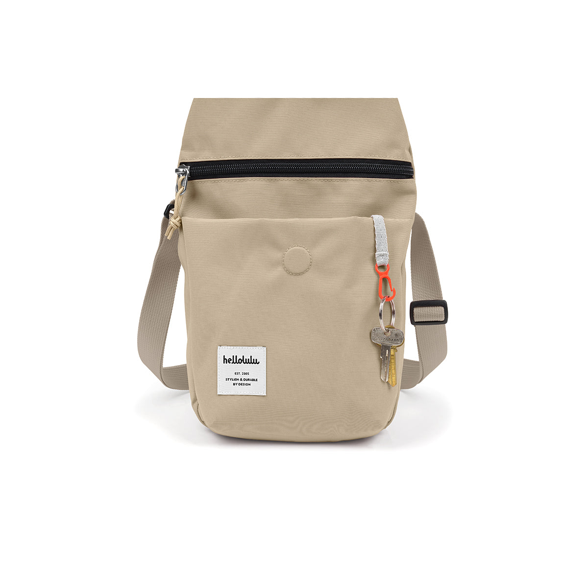 HELLOLULU Desi All Day Sling Bag Fog Khaki LOG ON