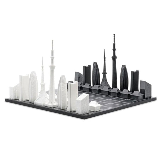 SKYLINE_CHESS Skyline Chess Tokyo Acrylic (Wooden BD) - LOG-ON