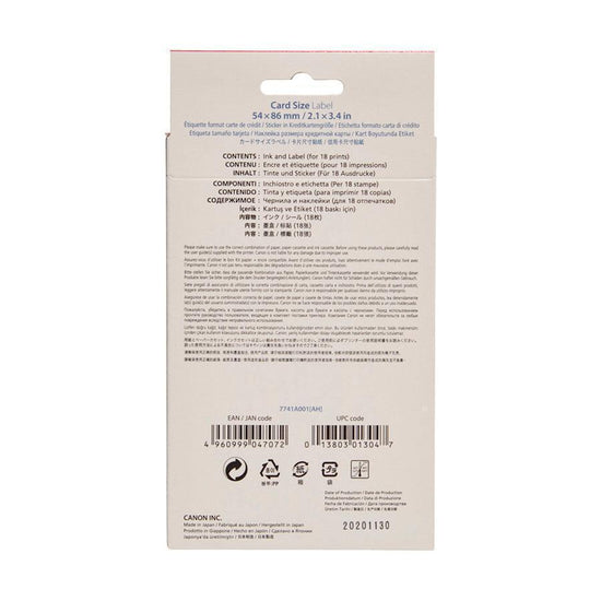 CANON Canon KC-18IF Color Ink /Label Set (Full-size labels) - LOG-ON
