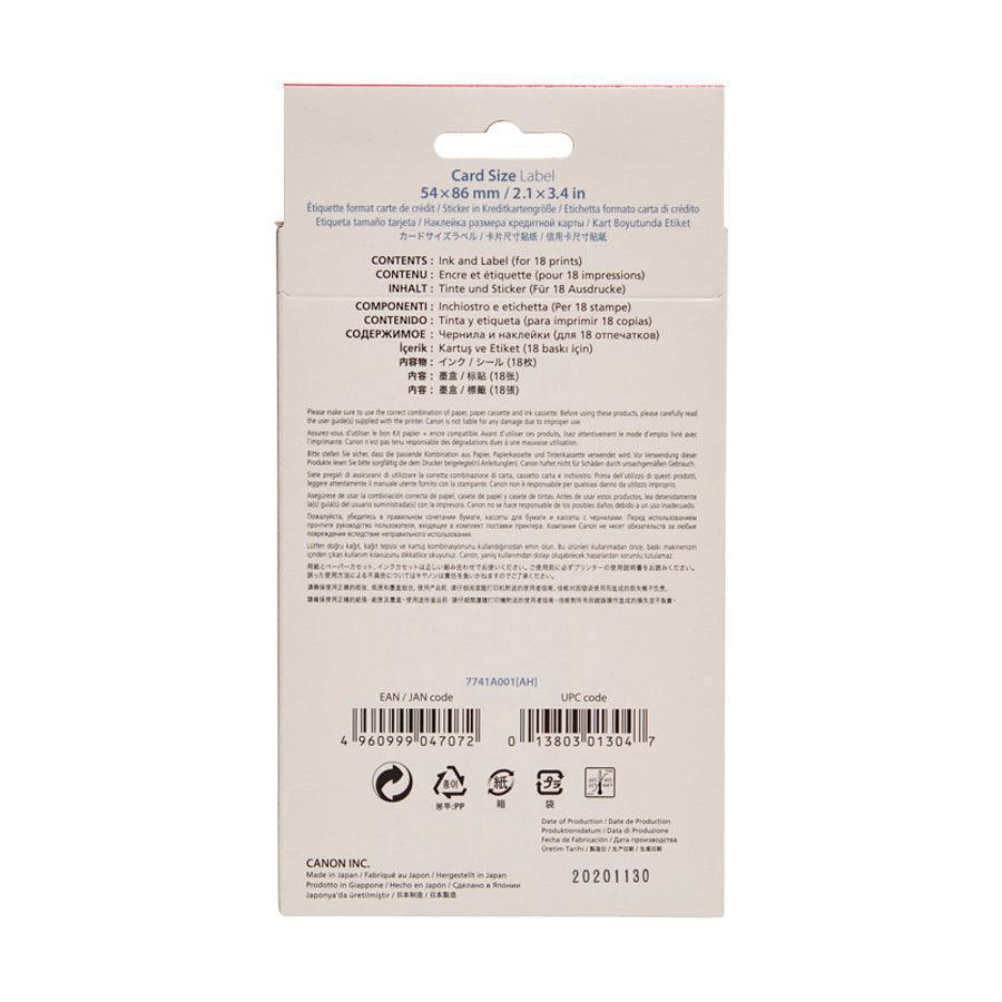 CANON Canon KC-18IF Color Ink /Label Set (Full-size labels) - LOG-ON