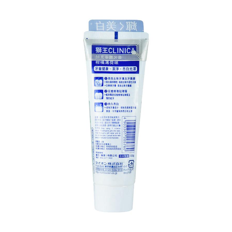 LION Clinica Enzyme Whitening Toothpaste-Citrus Mint (130g) - LOG-ON