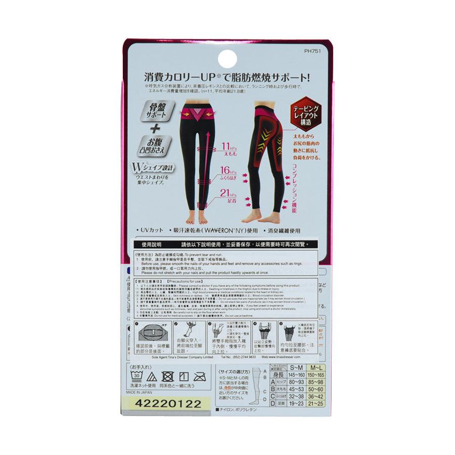 SLIMWALK Compression, Shape Legging for Sports, Black M-L - LOG-ON
