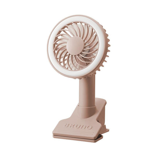 BRUNO BRUNO Clip Fan with Light -Pink - LOG-ON