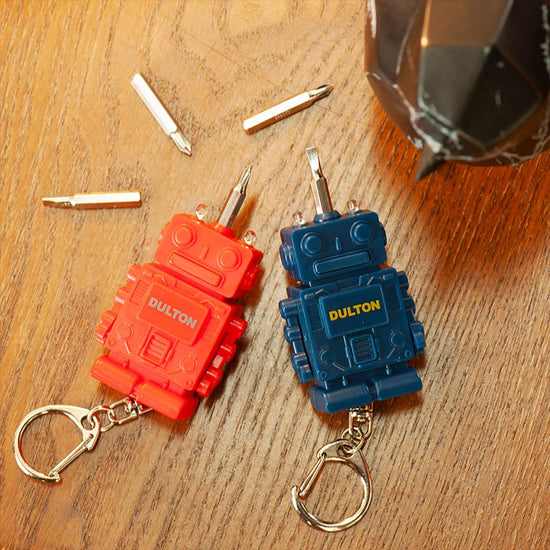 DULTON Tool Key Chain "Robot" Navy - LOG-ON
