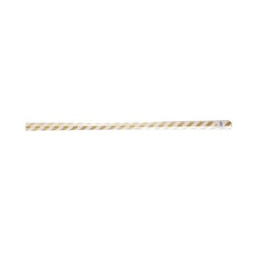 YUCCA Roll Wrapping Paper - Stripe Gold/White 50X95cm - LOG-ON