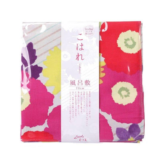 YAMADASENI Furoshiki Flower Stripe - Green 70X70cm (76g) - LOG-ON