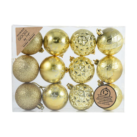 INGE Goodz Ornament Ball Gold 12pcs 6cm - LOG-ON