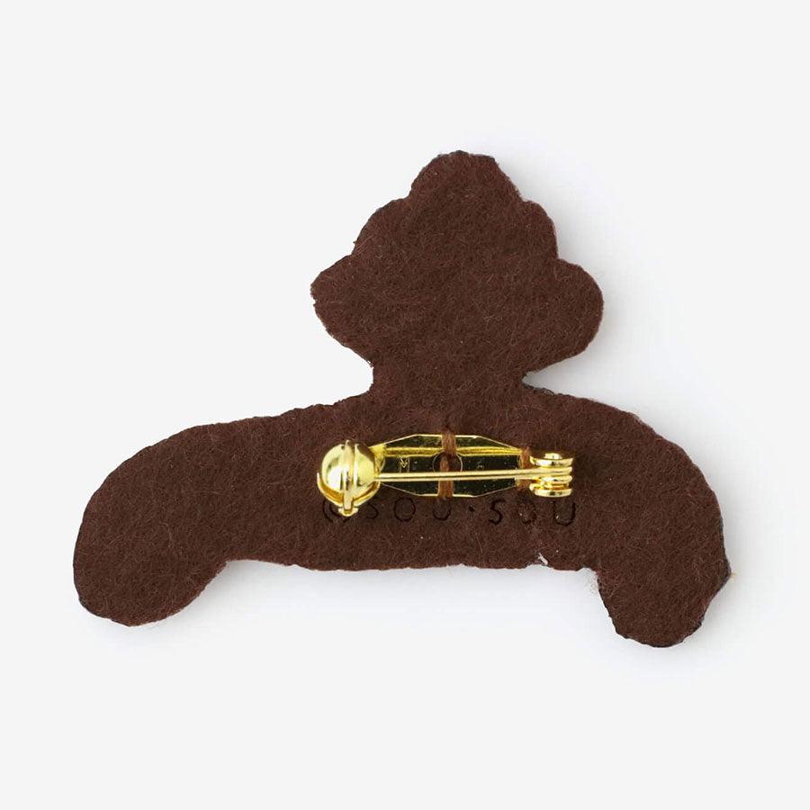 SOUSOU Embroidery Brooch Clay Figure Goggle - Eyed - LOG-ON