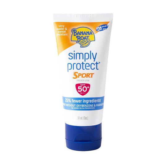BANANA BOAT Simply Protect Sport Lotion SPF50+ (90mL) - LOG-ON