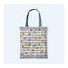 JDF Wonderful Adventure Dream Blue Argyle Tote Bag