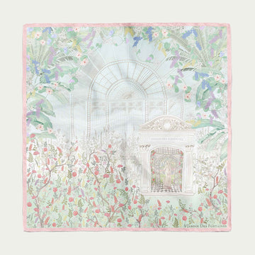 JDF Venus Garden of Love Greenhouse Silky Scarf (70cm)