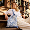 JDF Toile De Jouy Coral and Tree Tote Bag