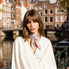 JDF Serenity Bloom Silky Scarf (70cm)