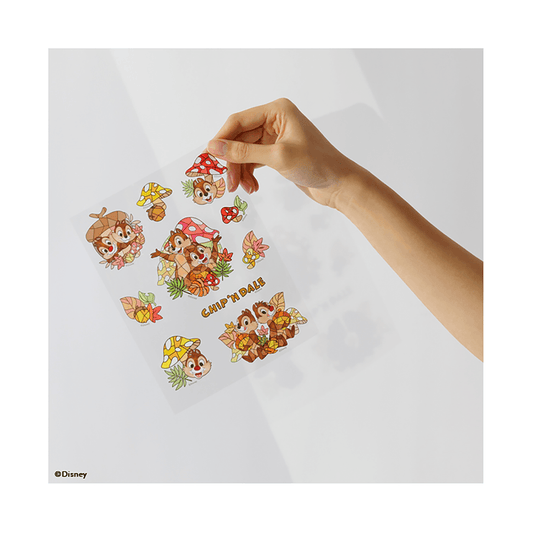 DISNEY Stained Glass Sticker Chip 'n' Dale - LOG-ON