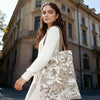 JDF Toile De Jouy Cedar Brown Tote Bag