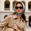 JDF City Tales Honey Beige Silky Scarf (70cm)